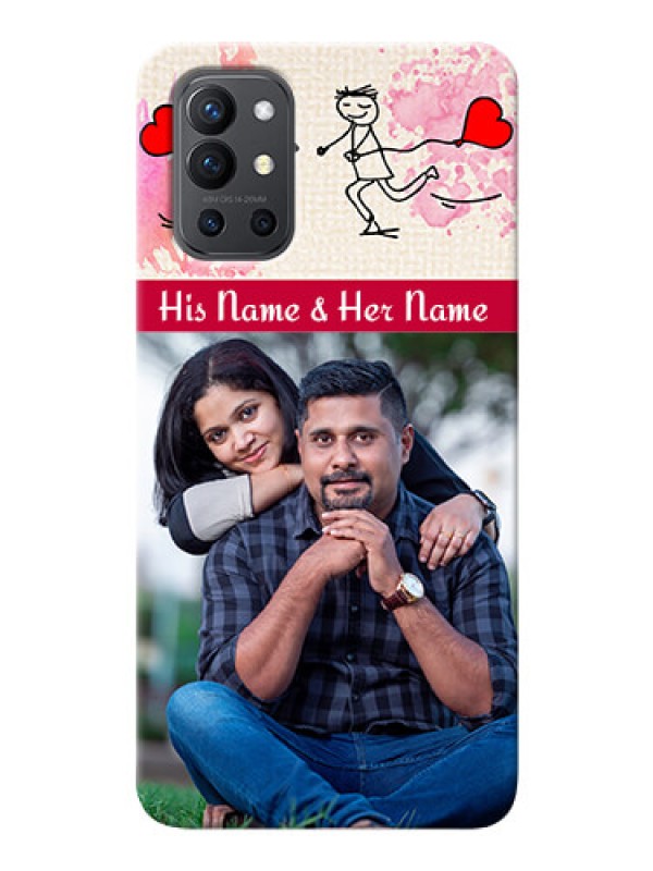 Custom OnePlus 9R 5G phone back covers: You and Me Case Design