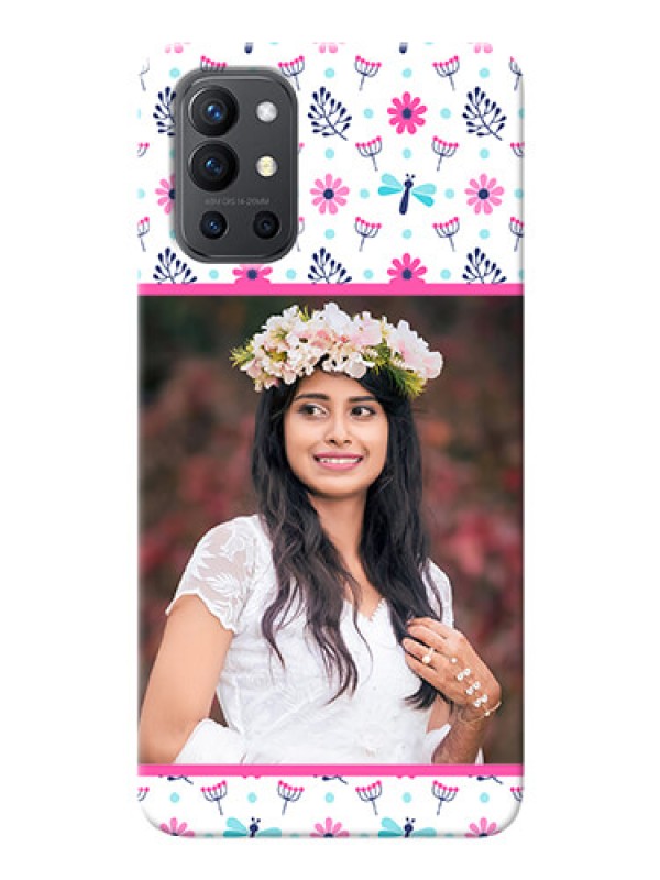 Custom OnePlus 9R 5G Mobile Covers: Colorful Flower Design
