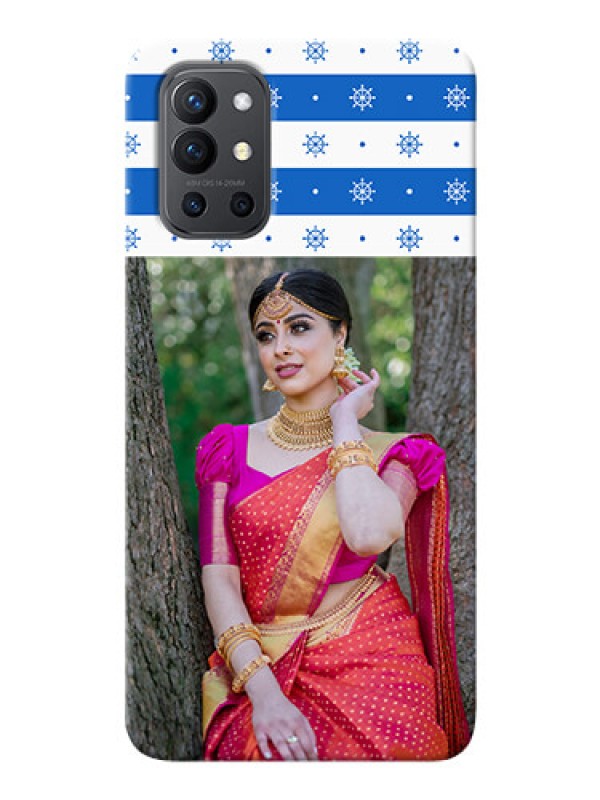 Custom OnePlus 9R 5G custom mobile covers: Snow Pattern Design