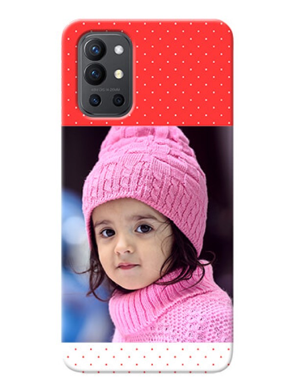 Custom OnePlus 9R 5G personalised phone covers: Red Pattern Design