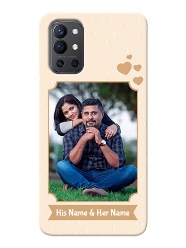 Custom OnePlus 9R 5G mobile phone cases with confetti love design 
