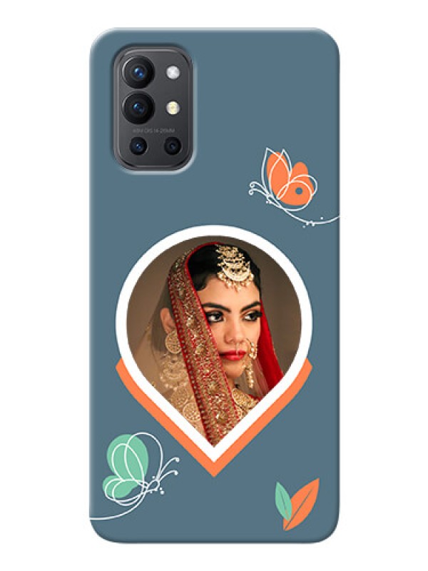 Custom OnePlus 9R 5G Custom Mobile Case with Droplet Butterflies Design