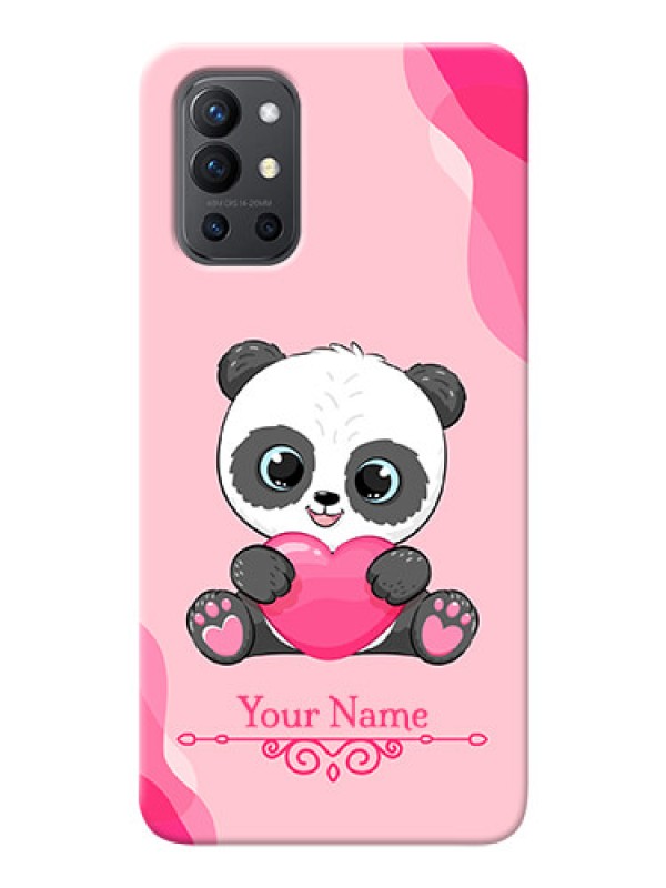 Custom OnePlus 9R 5G Mobile Back Covers: Cute Panda Design