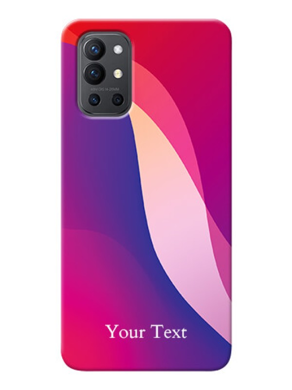Custom OnePlus 9R 5G Mobile Back Covers: Digital abstract Overlap Design