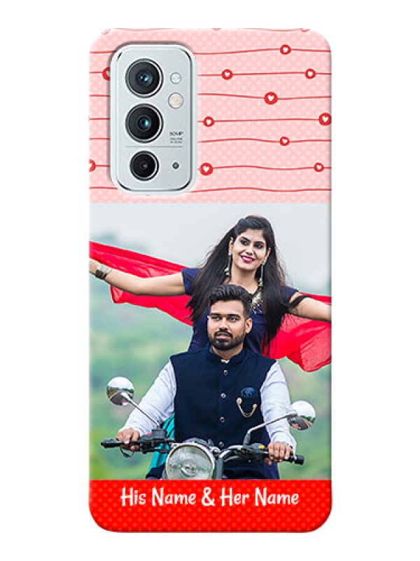 Custom OnePlus 9RT 5G Custom Phone Cases: Red Pattern Case Design