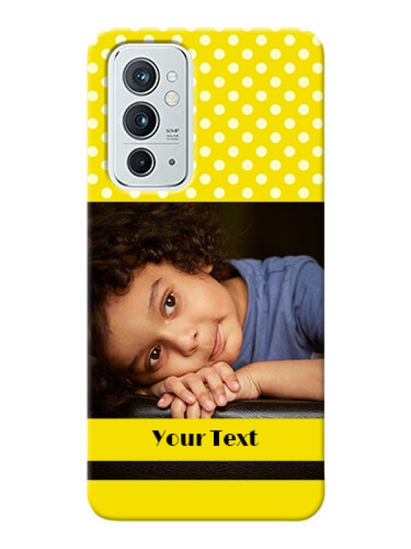 Custom OnePlus 9RT 5G Custom Mobile Covers: Bright Yellow Case Design