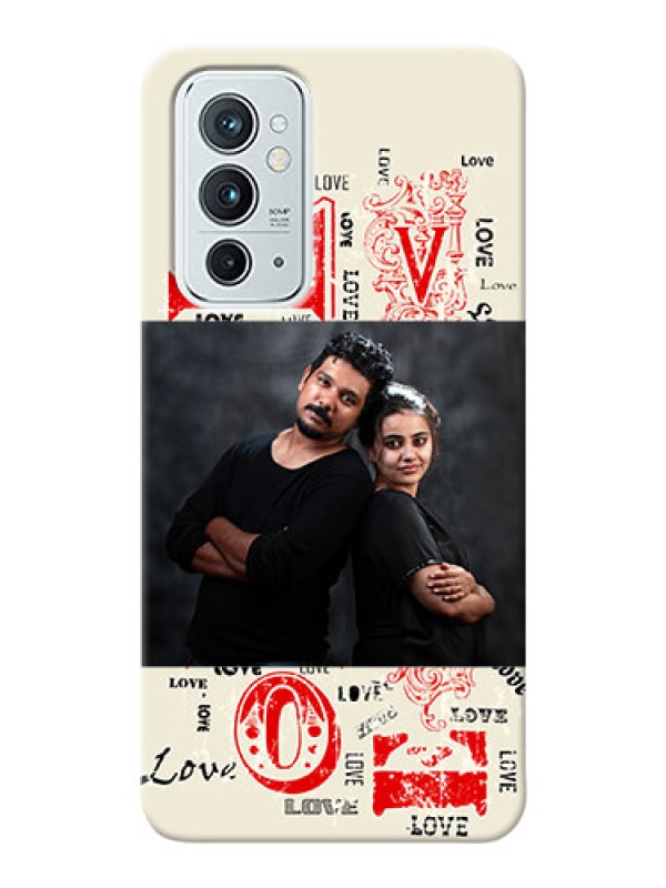 Custom OnePlus 9RT 5G mobile cases online: Trendy Love Design Case