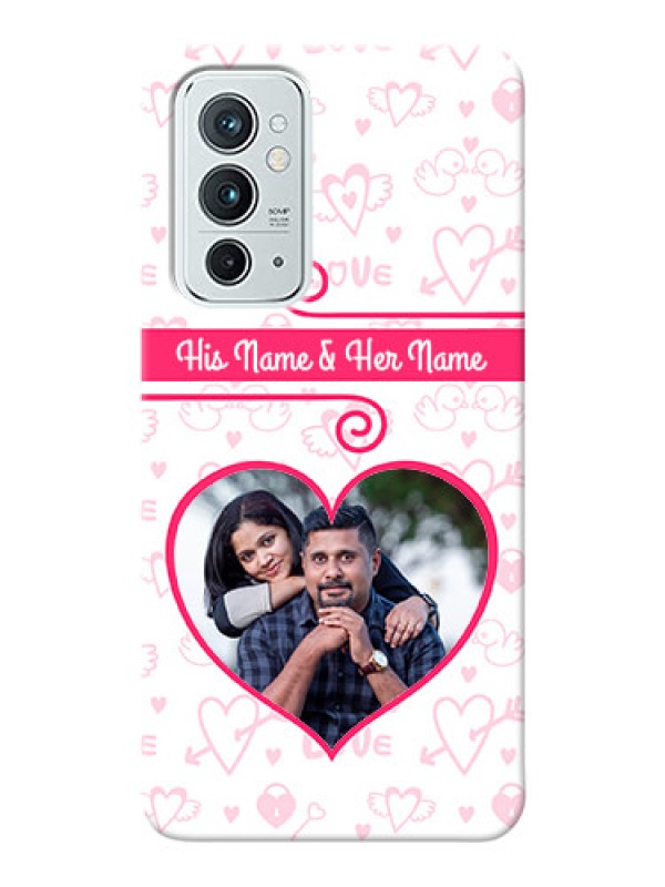 Custom OnePlus 9RT 5G Personalized Phone Cases: Heart Shape Love Design