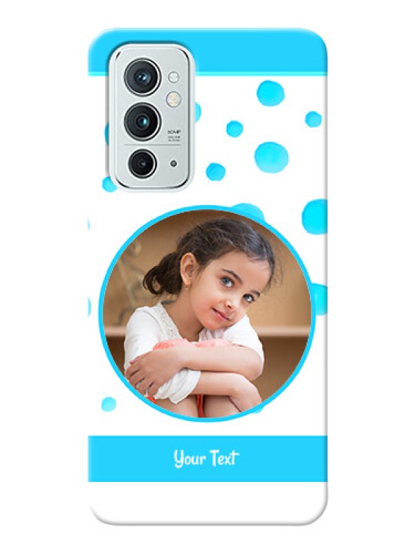 Custom OnePlus 9RT 5G Custom Phone Covers: Blue Bubbles Pattern Design