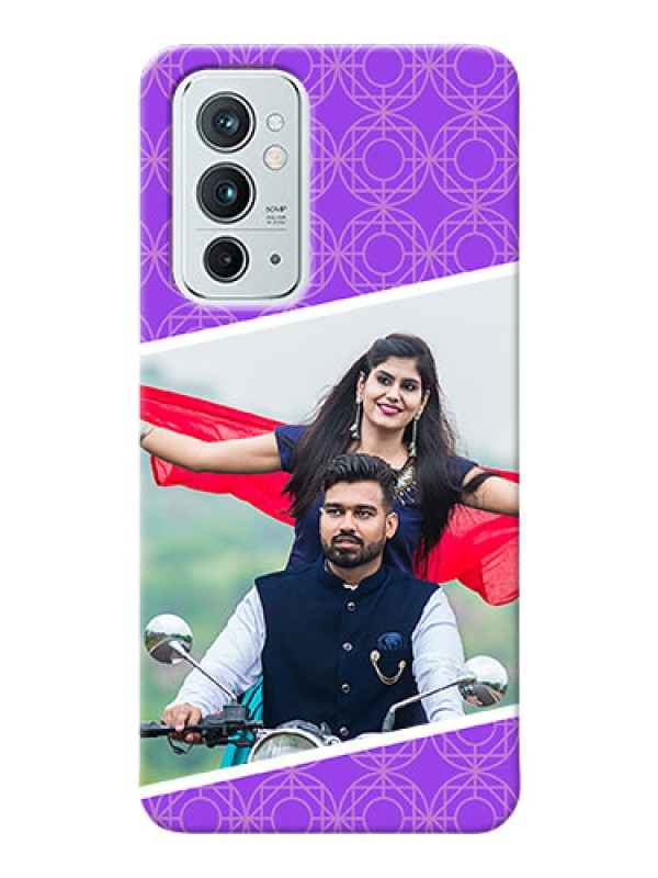 Custom OnePlus 9RT 5G mobile back covers online: violet Pattern Design