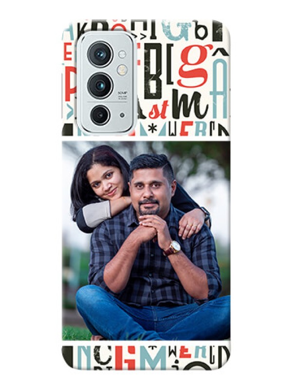 Custom OnePlus 9RT 5G custom mobile phone covers: Alphabet Design