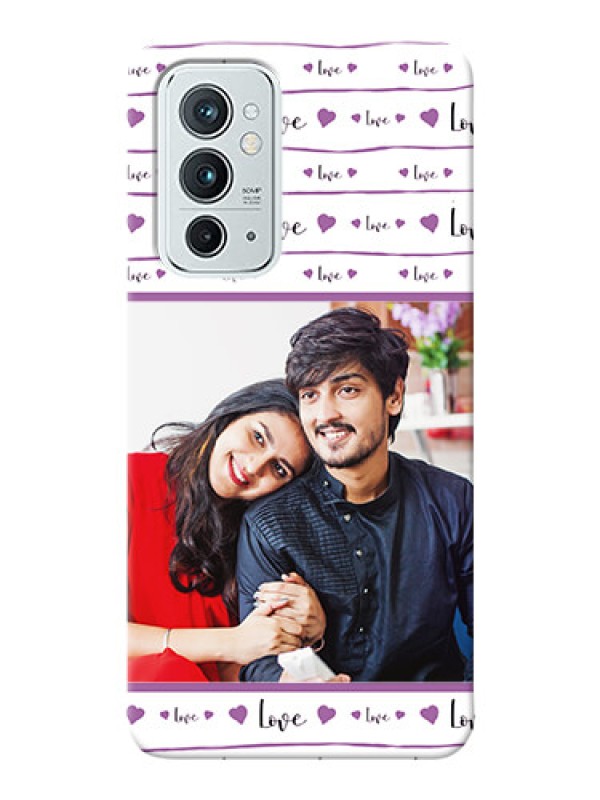 Custom OnePlus 9RT 5G Mobile Back Covers: Couples Heart Design