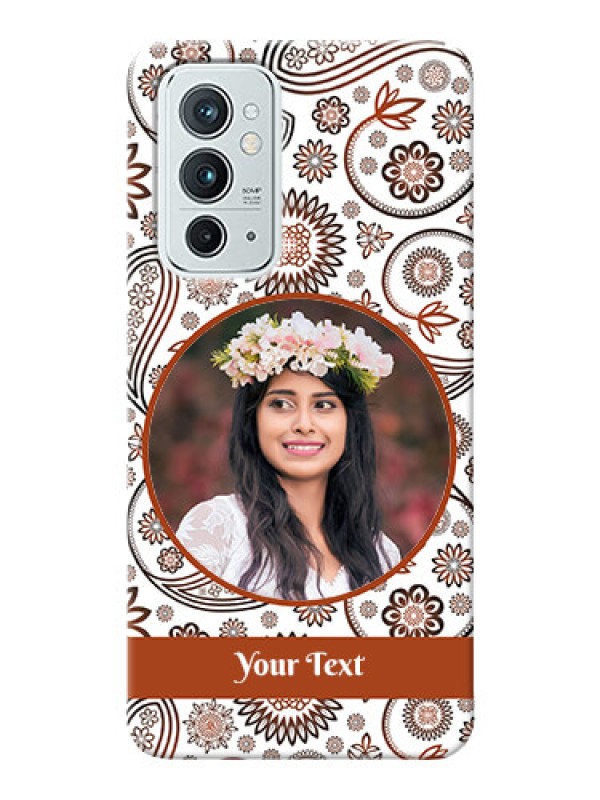 Custom OnePlus 9RT 5G phone cases online: Abstract Floral Design 
