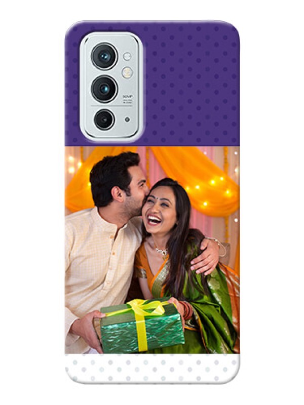 Custom OnePlus 9RT 5G mobile phone cases: Violet Pattern Design