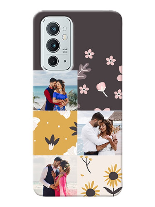 Custom OnePlus 9RT 5G phone cases online: 3 Images with Floral Design