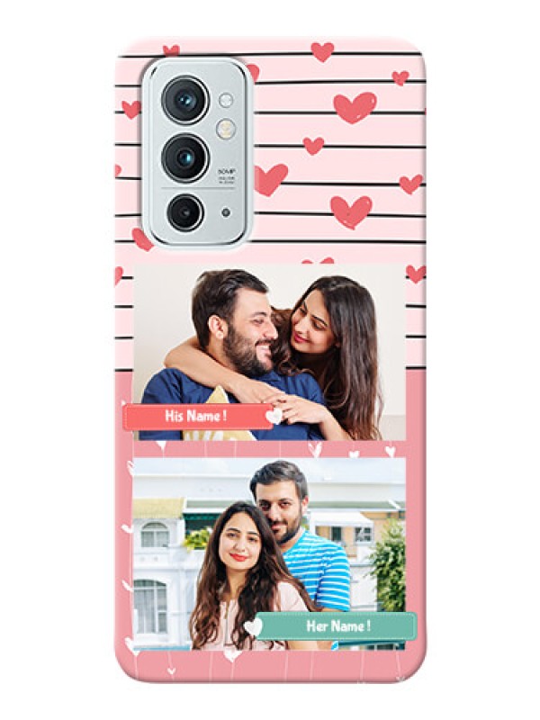 Custom OnePlus 9RT 5G custom mobile covers: Photo with Heart Design