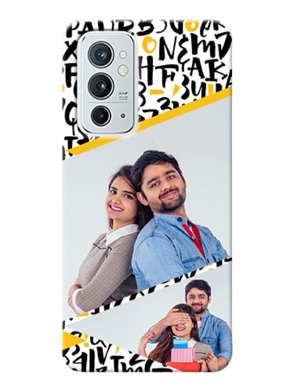 Custom OnePlus 9RT 5G Phone Back Covers: Letters Pattern Design