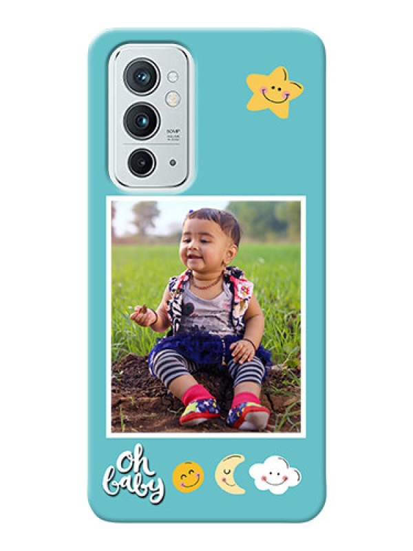 Custom OnePlus 9RT 5G Personalised Phone Cases: Smiley Kids Stars Design