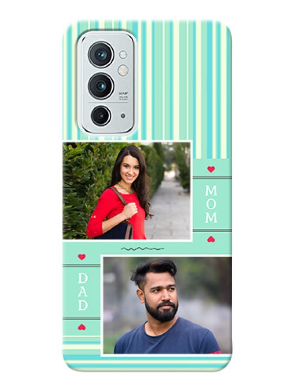 Custom OnePlus 9RT 5G custom mobile phone covers: Mom & Dad Pic Design
