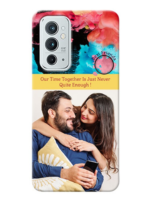 Custom OnePlus 9RT 5G Mobile Cases: Quote with Acrylic Painting Design