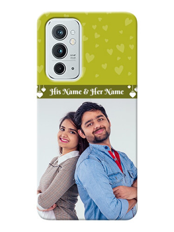 Custom OnePlus 9RT 5G custom mobile covers: You & Me Heart Design