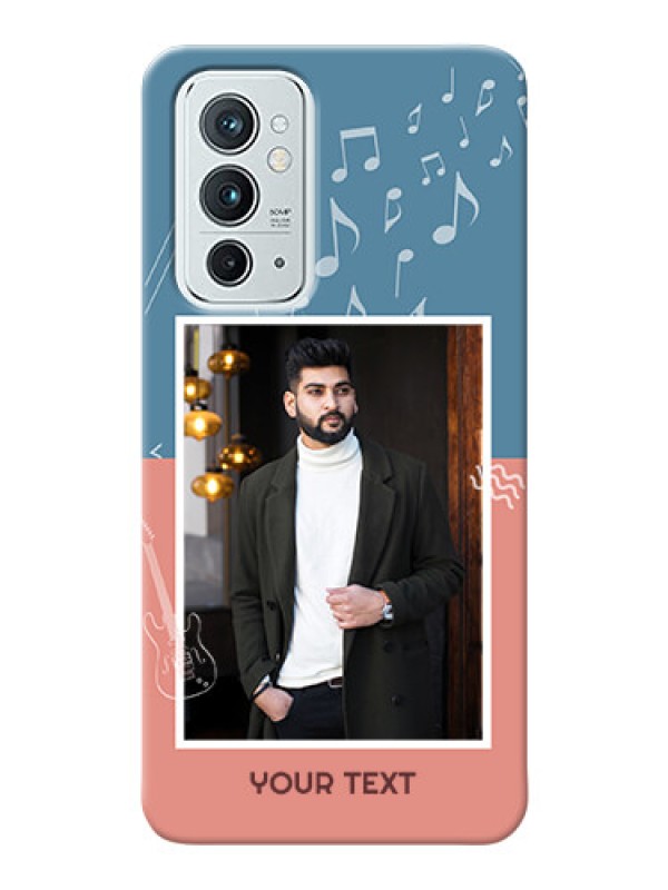 Custom OnePlus 9RT 5G Phone Back Covers with Color Musical Note Design