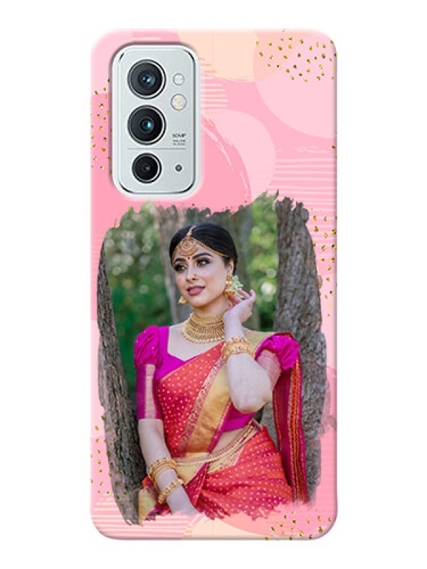 Custom OnePlus 9RT 5G Phone Covers for Girls: Gold Glitter Splash Design