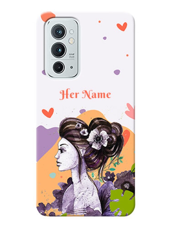 Custom OnePlus 9Rt 5G Custom Mobile Case with Woman And Nature Design