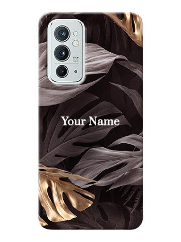 Custom OnePlus 9Rt 5G Mobile Back Covers: Wild Leaves digital paint Design