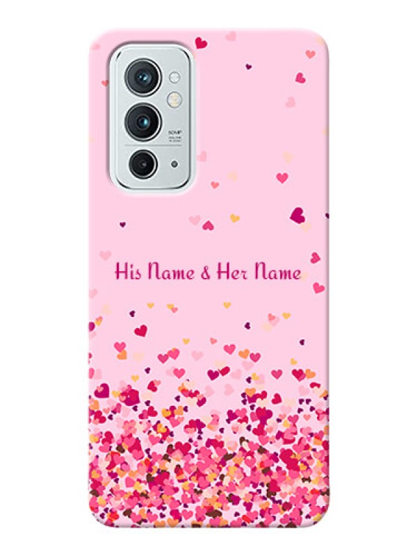 Custom OnePlus 9Rt 5G Phone Back Covers: Floating Hearts Design