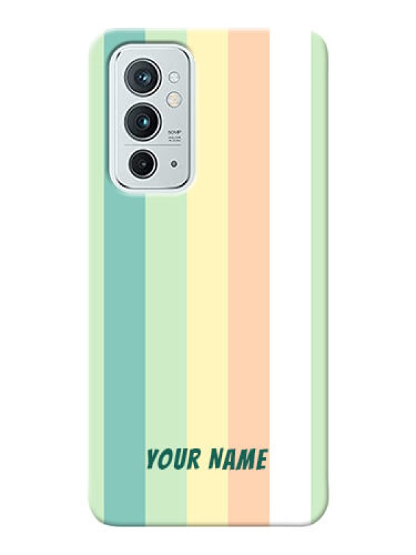 Custom OnePlus 9Rt 5G Back Covers: Multi-colour Stripes Design