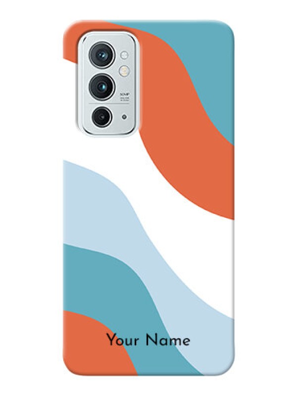Custom OnePlus 9Rt 5G Mobile Back Covers: coloured Waves Design