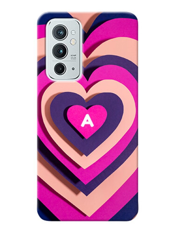 Custom OnePlus 9Rt 5G Custom Mobile Case with Cute Heart Pattern Design