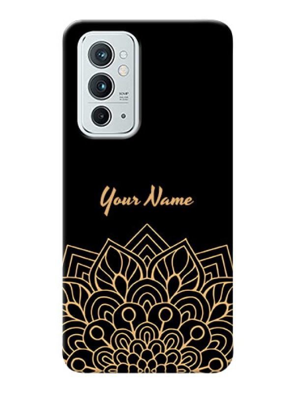 Custom OnePlus 9Rt 5G Back Covers: Golden mandala Design