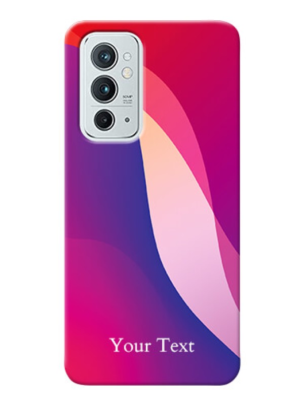Custom OnePlus 9Rt 5G Mobile Back Covers: Digital abstract Overlap Design