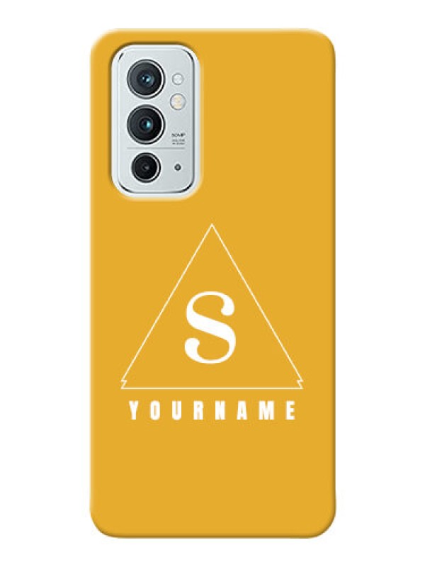 Custom OnePlus 9Rt 5G Custom Mobile Case with simple triangle Design