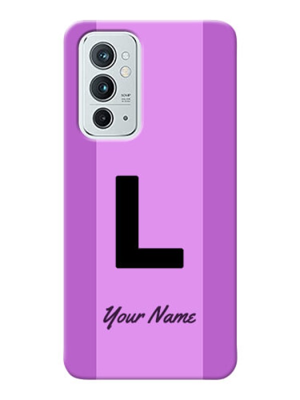 Custom OnePlus 9Rt 5G Back Covers: Tri-color custom text Design