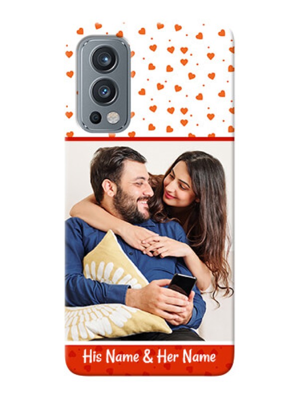 Custom OnePlus Nord 2 5G Phone Back Covers: Orange Love Symbol Design