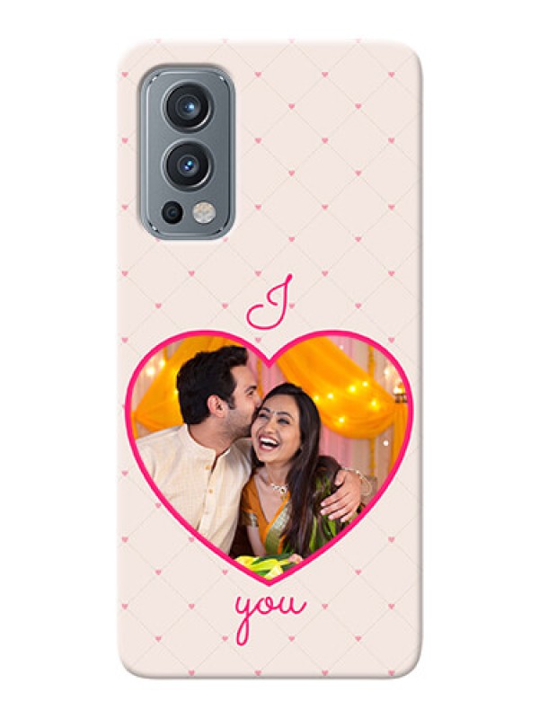 Custom OnePlus Nord 2 5G Personalized Mobile Covers: Heart Shape Design