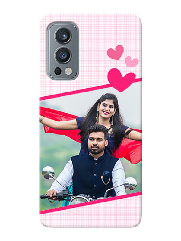 Custom OnePlus Nord 2 5G Personalised Phone Cases: Love Shape Heart Design