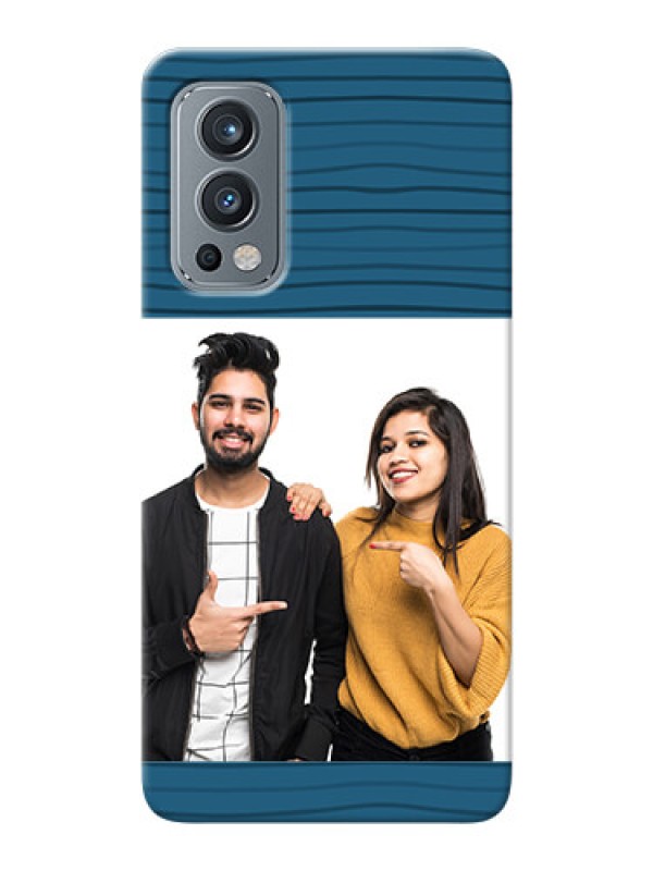 Custom OnePlus Nord 2 5G Custom Phone Cases: Blue Pattern Cover Design