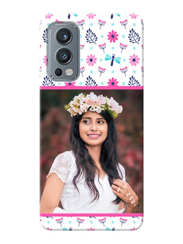 Custom OnePlus Nord 2 5G Mobile Covers: Colorful Flower Design