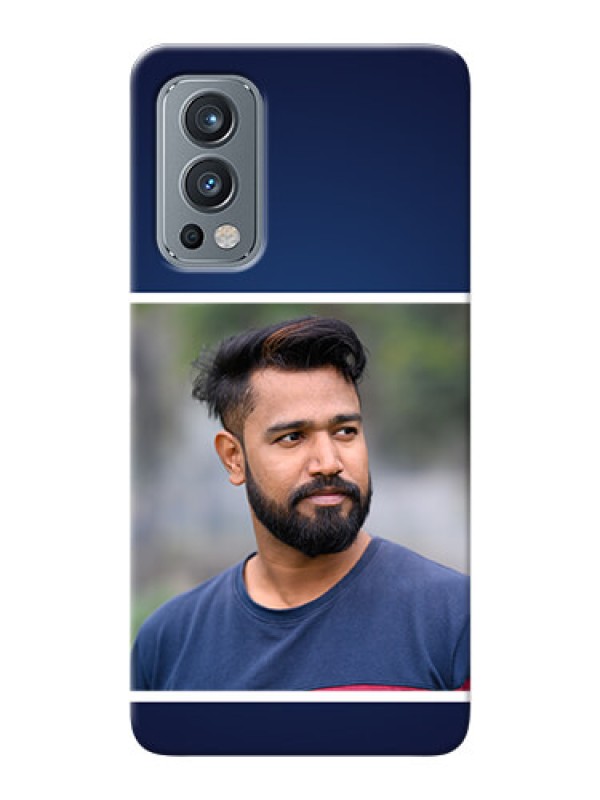 Custom OnePlus Nord 2 5G Mobile Cases: Simple Royal Blue Design