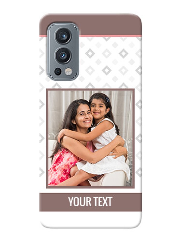 Custom OnePlus Nord 2 5G custom back covers: Simple Diamond Design