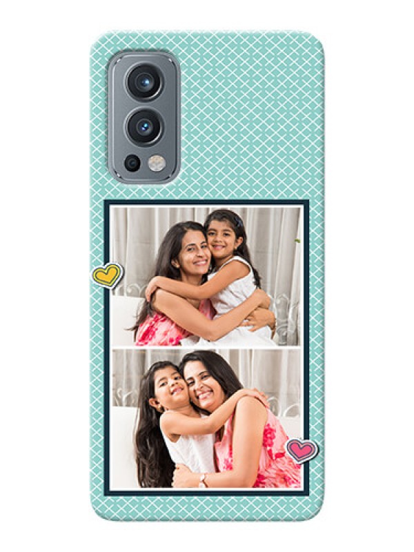 Custom OnePlus Nord 2 5G Custom Phone Cases: 2 Image Holder with Pattern Design
