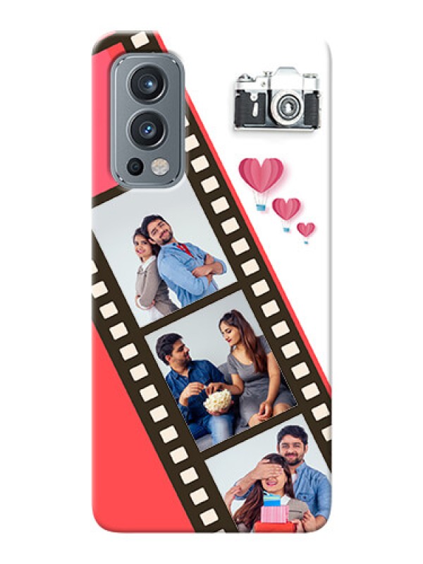 Custom OnePlus Nord 2 5G custom phone covers: 3 Image Holder with Film Reel