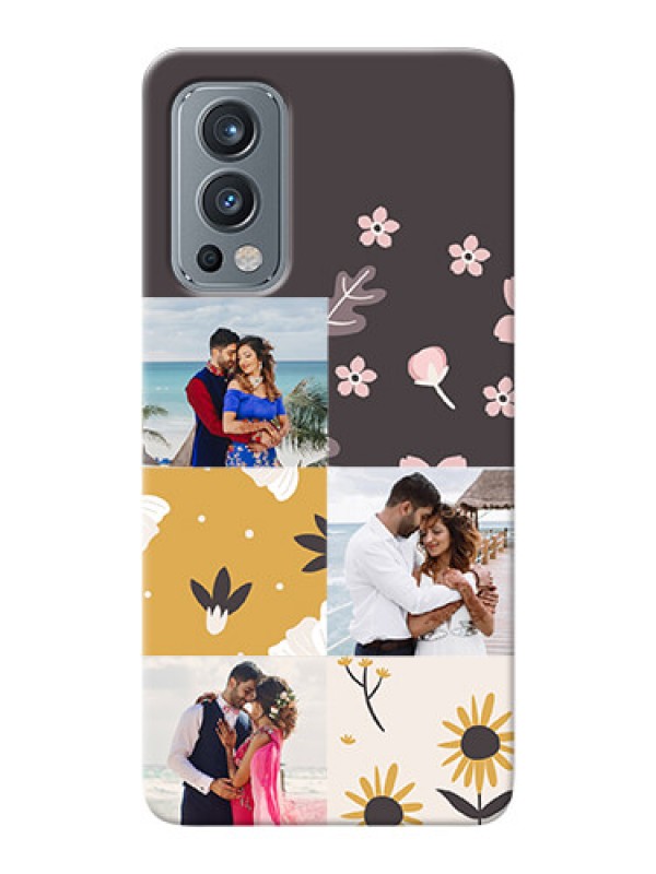 Custom OnePlus Nord 2 5G phone cases online: 3 Images with Floral Design