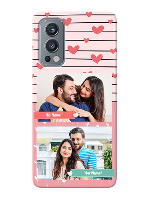 Custom OnePlus Nord 2 5G custom mobile covers: Photo with Heart Design