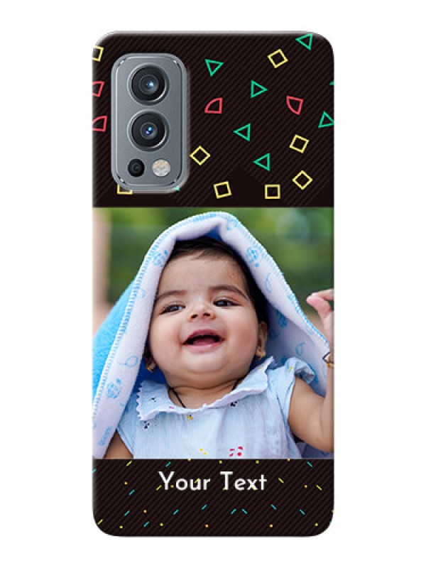 Custom OnePlus Nord 2 5G custom mobile cases with confetti birthday design