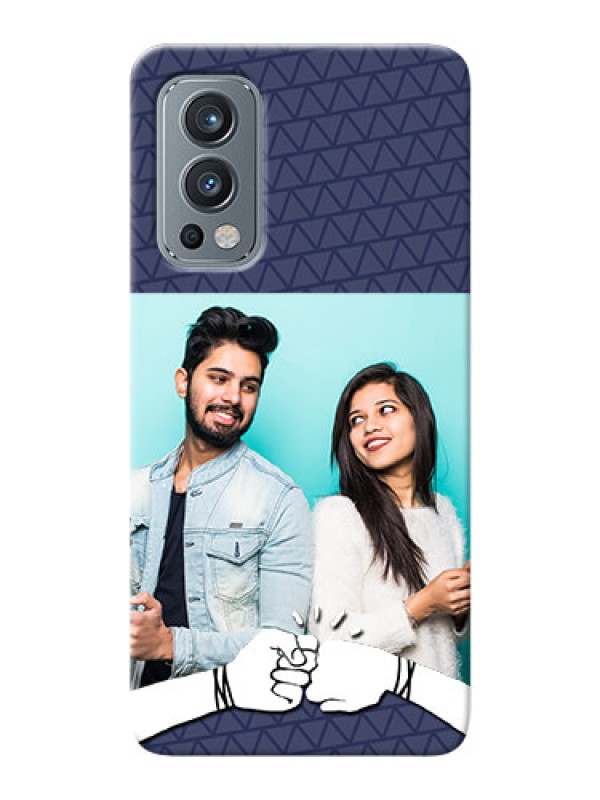 Custom OnePlus Nord 2 5G Mobile Covers Online with Best Friends Design 